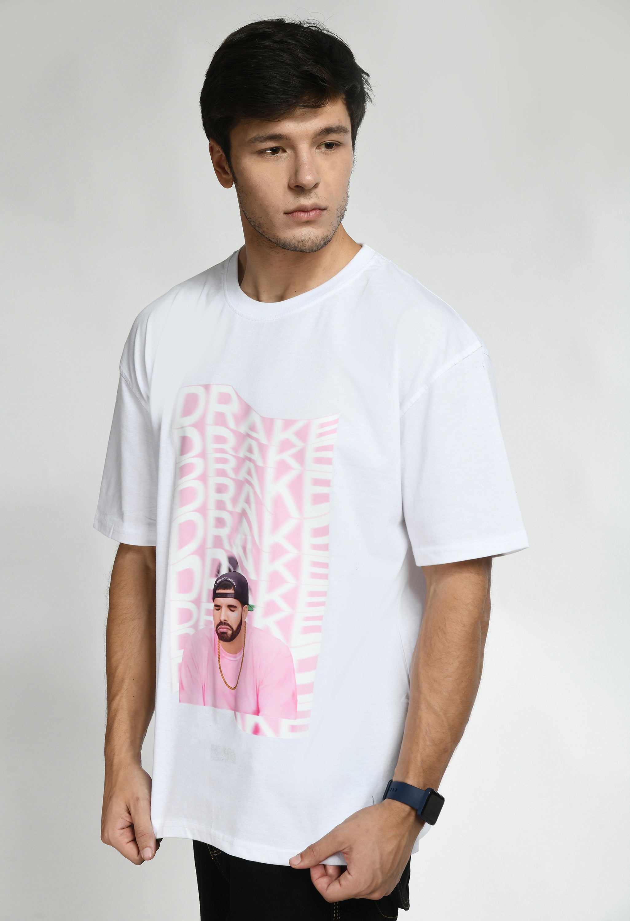 Drake Graphic Printed Oversized T-shirt By Knock Bourbon