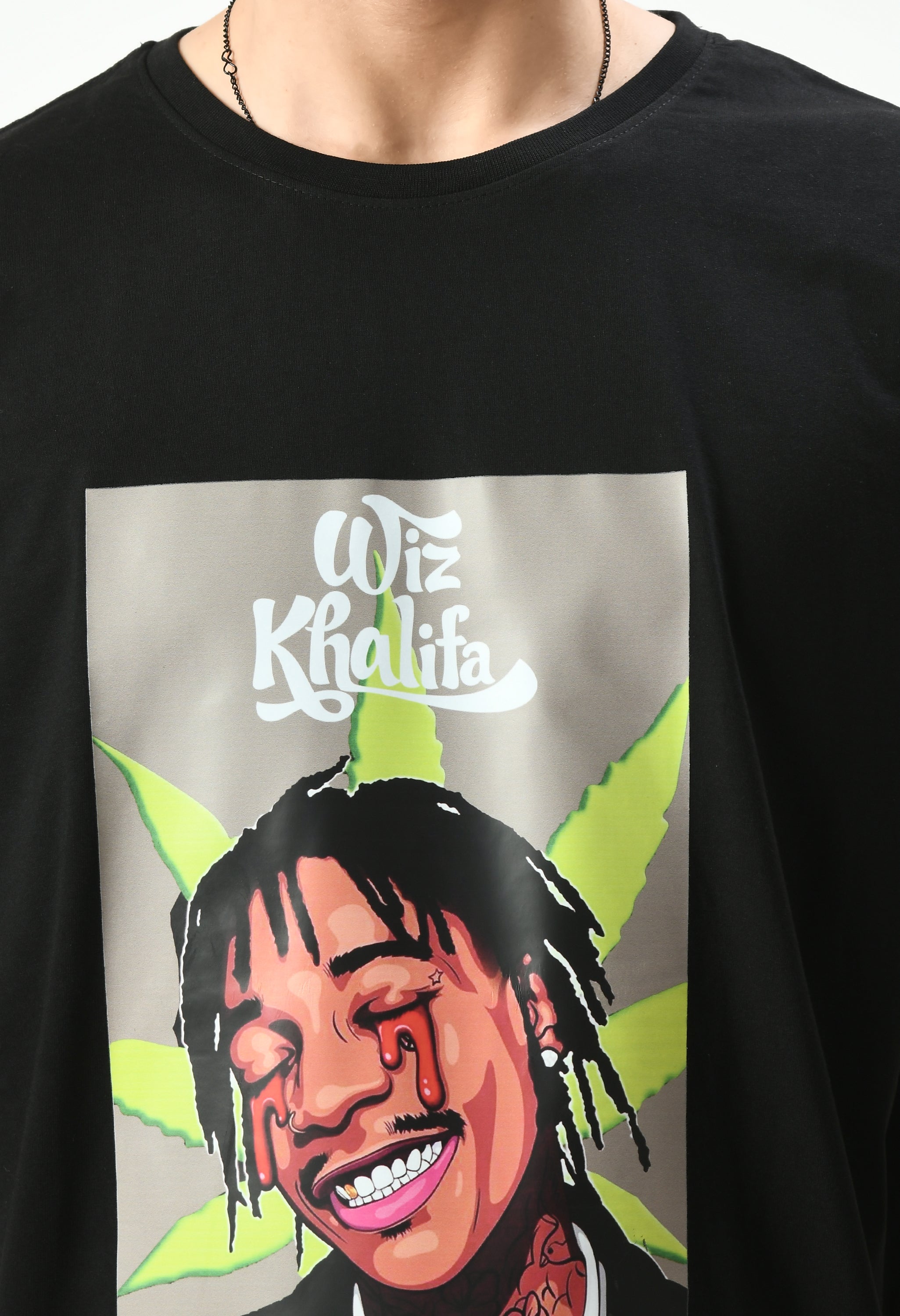 Wiz Khalifa Graphic Printed Oversized T-shirt By Knock Bourbon