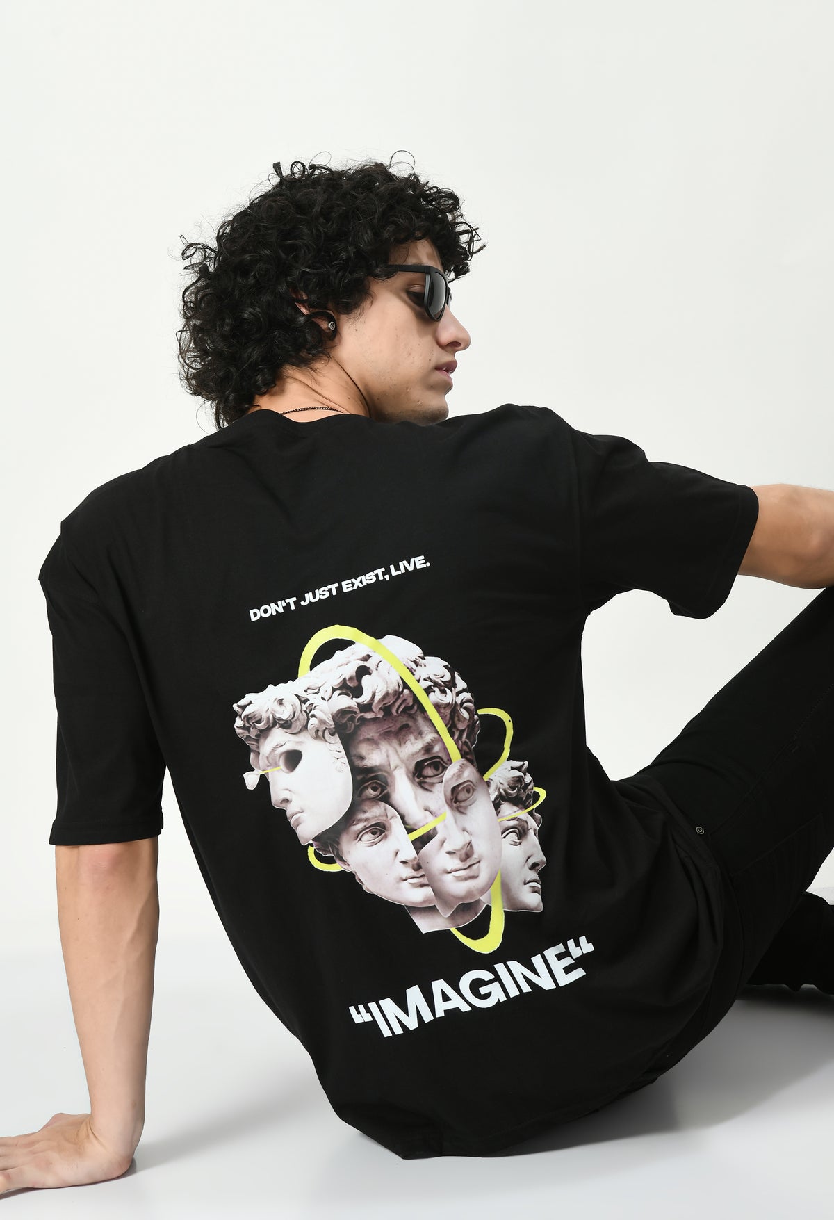 IMAGINE Graphic Printed Oversized T-shirt By Knock Bourbon